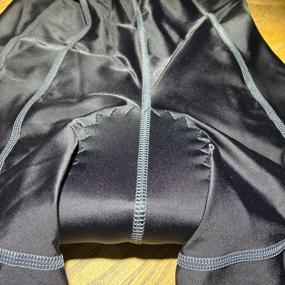 Nashbar Mens Cycling Bib Shorts Black Padded Chamois Large NA-STLB Made in USA